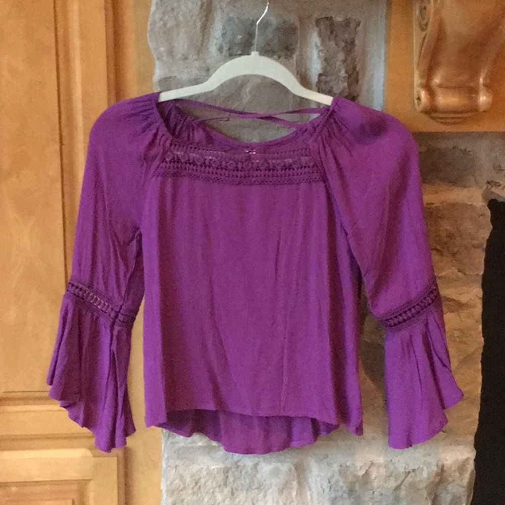 Beautees Flowy Girls Blouse Size M.
